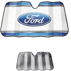Ford Logo Car Windshield Sun Shade Reversible Folding Heat Reflective Sunshade